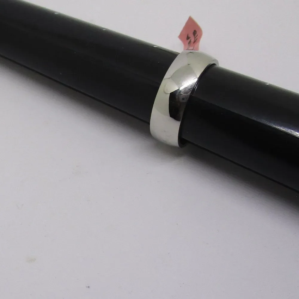 Austrian White Crystal Ring Single Row Band Stainless Steel Size 12